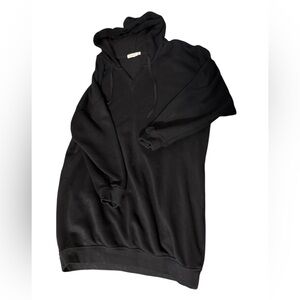 Shoe Dazzle Black Long Sleeve Hoodie Dress